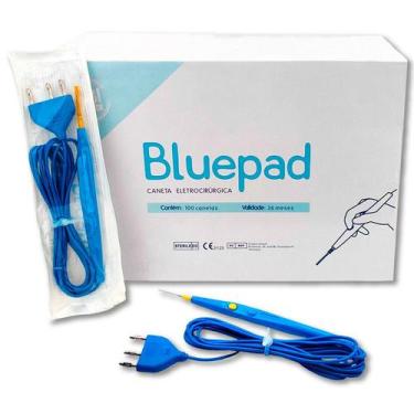 Imagem de Caneta Eletrocirúrgica Bisturi Descartável BP20 CX C/100  Bluepad