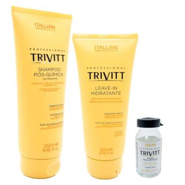 Imagem de Trio Trivitt Shampoo 250ml Leave-in + 01 Hialurônico 10ml