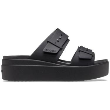 Imagem de Sandália crocs brooklyn sandal lowwdg black, 36, Black