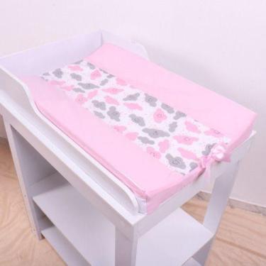 Imagem de Trocador De Bebê Anatômico Cômoda Capa Plástica 55x40cm - ALEPLUSH