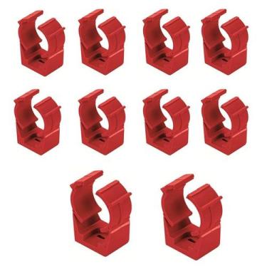 Imagem de KIT 10 Abraçadeira Grampo Click 1'' Eletroduto Condulete - Masster Plá