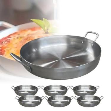 Imagem de Kit 6 Frigideiras Pergaminho Panelinha N22 1300ml Para Porção E Massas