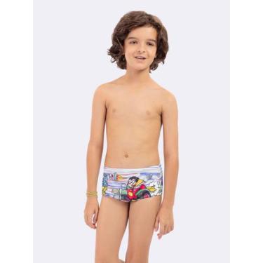 Imagem de Sunga com Proteção Uv 50 Jovens Titãs - Veggi, Cinza, 12, Meninos