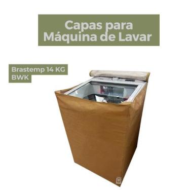 Imagem de Capa para máquina de lavar brastemp 14kg bwk impermeável flex - Capas 