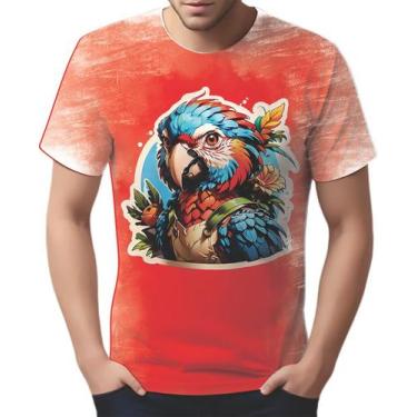 Imagem de Camiseta Camisa Tshirt Sticker Arara Colorida Ave Natureza 2 - Enjoy S