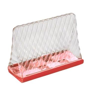 Imagem de Porta Guardanapo Cozinha Suporte Mesa Restaurante Lanchonete (Rosa)