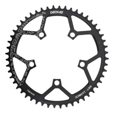 Imagem de DJC Bike Chainring 110BCD Round Road Bike Chainring Estreito Dente Largo 5 Braços Alumínio Leve para Force Red Rival s350 s900 36 38 40 42 44 46 48 50 52 (42T)