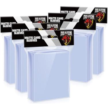 Imagem de Capas para cartas de 500 contagens para cartas colecionáveis, mangas de cartão de beisebol, toploaders macios compatíveis com futebol, esportes, cartas de jogo