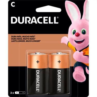 Imagem de Pilha Duracell Alcalina Media ''C'' Cartela 2 Pecas
