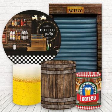 Imagem de Kit 2 Painéis E Capas 3D Sublimado Boteco Fkpc-941