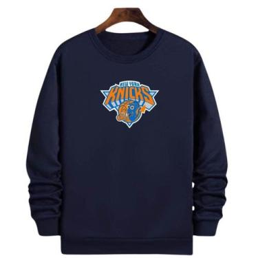 Imagem de Blusa Moletom Gola Basquete New York Knickss 2020 Basketball - Loja Wh