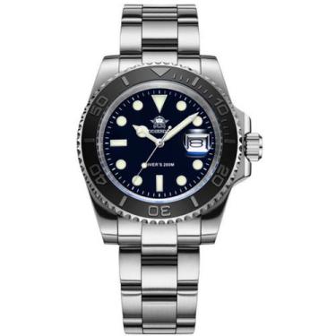 Imagem de Relógio De Pulso De Aço Esportivo Masculino Mergulho Luminoso de Quart