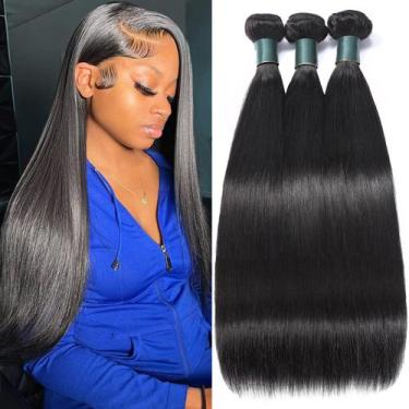 Imagem de Hair Weave Great Grace Brasileiro Liso - 3 Pacotes (16"-20")