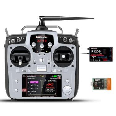 Imagem de Transmissor RC Radiolink AT10II 2.4G - 12 Canais com Receptor