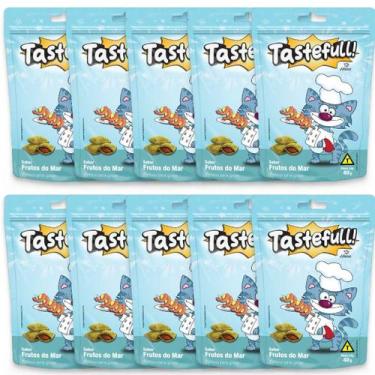 Imagem de Hana Tastefull Para Gatos Frutos Do Mar 40g Kit 10 Un