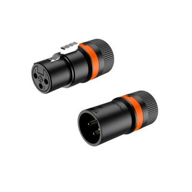 Imagem de Kit conector roxtone xlr femea macho rotativo linha lx3 par