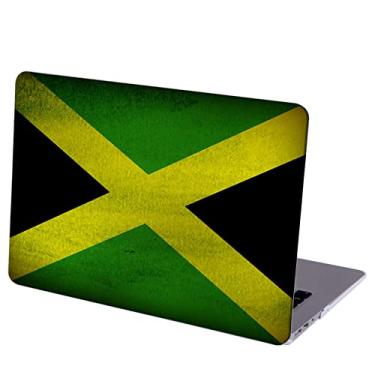 Imagem de MINGDAO Capa compatível com MacBook Pro de 13 polegadas, capa protetora rígida com capa de teclado (M1 A2338 A2289 A2251 A2159 A1989 A1706 A1708, versão 2016-2020) - Bandeira nacional grunge da