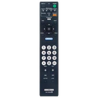Imagem de Controle remoto de substituição RM-YD028 compatível com Sony Bravia TV KDL-32L504 KDL-40S5100 KDL-46VL150 KDL-46XBR9 KDL-46S5100 KDL-40XBR9 KDL-40VE5 KDL-46S504 KDL-32L5000 KDL-46S500 KDL-46S500