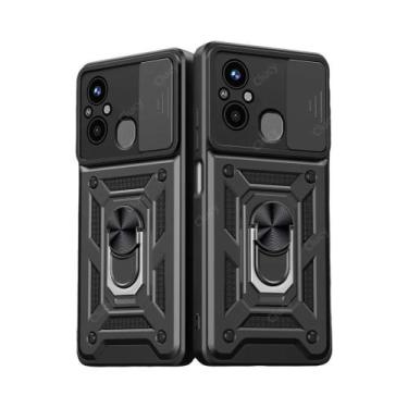 Imagem de Capa de Armadura Anti-Choque com Suporte para Xiaomi Redmi 12C/13C/10C