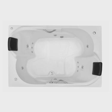 Imagem de Banheira de Hidromassagem Mondialle Modelo Lecce Elegance 180cm X 120cm X 50cm em Gel Coat Branco