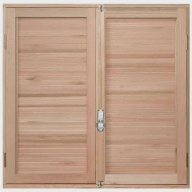 Imagem de Janela de Madeira Veneziana 120x140cm Com Caixilho 12cm ewk 140 Rondosul