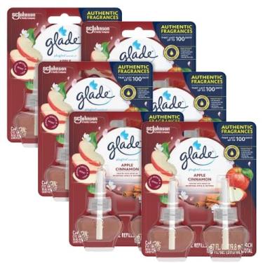 Imagem de Purificador de ar Glade PlugIns Refis, óleos perfumados e essenciais para casa e banheiro, maçã e canela, 1,34 oz, 12 unidades
