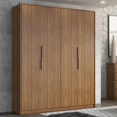 Imagem de Guarda Roupa Casal 4 Portas E 3 Gavetas Attore Amêndola Touch