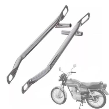 Imagem de Alça Lateral Moto Honda Cg 125 1983 a 1990 Pro Tork, CROMADO, CG 125 1
