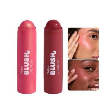 Imagem de Kit Blush Cremoso Dailus Rosé Gold e Marsala Cores Novas