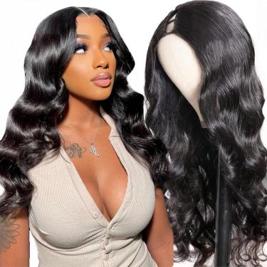 Imagem de Peruca de cabelo humano em U Part Glowig Body Wave 100% cabelo brasileiro