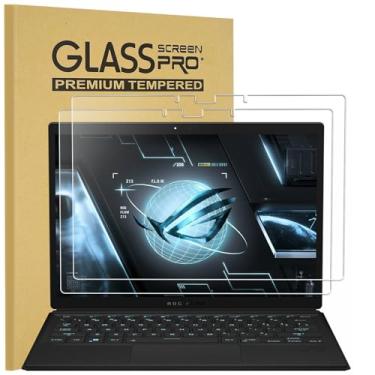 Imagem de KEANBOLL Pacote com 2 películas projetadas para ASUS ROG Flow Z13 Gaming Laptop Tablet protetor de tela de vidro temperado (13,4 polegadas / 2024-2023-2022), dureza 9H resistente a arranhões - (vidro)