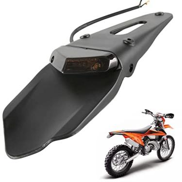 Imagem de Luminária de freio de luz traseira de LED vermelha para luzes traseiras de luz de freio de luzes de mudança de placa de licença para bicicleta de estrada personalizada off-road (fumaça nº 2)