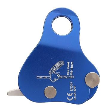 Imagem de Cordeira de escalada Grab ascender 7075 Aluminum Ligy Fall Protection Belay Dispositivo para expedição de montanhismo Cabilamento de resgate Trabalho aéreo