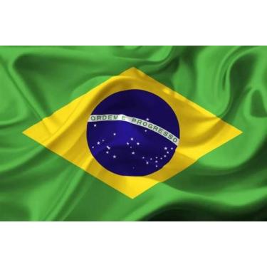 Imagem de Adesivo Brasil Bandeira Sticker 50x35cm - PlimShop