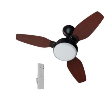 Imagem de Ventilador De Teto Legacy Led Preto/Tabaco 3Pas Bivolt