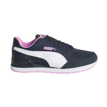 Imagem de Tênis Feminino Puma ST Runner V2 SN Preto/Branco/Rosa - 34