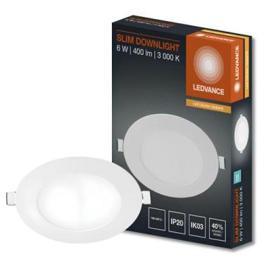 Imagem de Luminaria Embutir Redonda Downlight 12Cm 6W 400Lm Ledvance, 127/220V