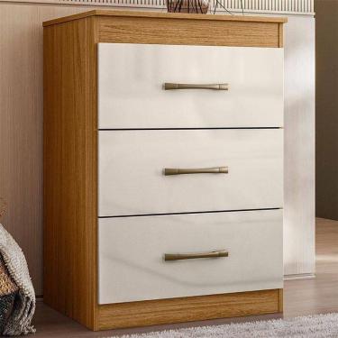 Imagem de Cômoda Gaveteiro Ambiente Vitória Freijó Off White - Moval