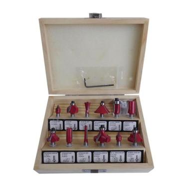 Imagem de Jogo De Fresas P/Tupia C/12 Pçs De 6Mm On34 Onetools