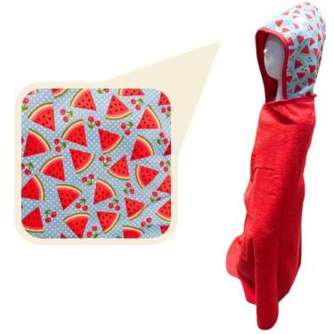 Imagem de Toalha Infantil com Capuz Grande GIGANTE Enorme Praia Piscina e Banho 