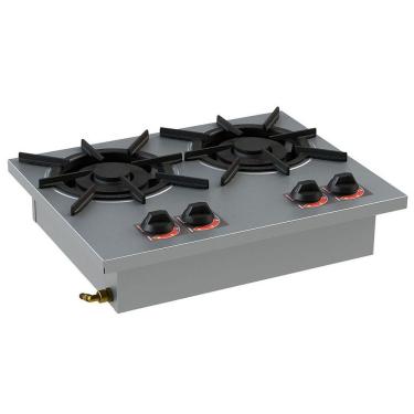 Imagem de Fogão 2 Bocas De Embutir Baixa Pressão 2qd 30x30 Inox Sl13006-i Itajobi