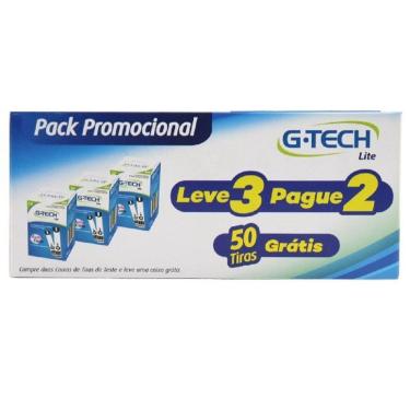 Imagem de Tiras Teste de Glicose Lite G-Tech Auto Code 3 Caixas Com 50 Unidades