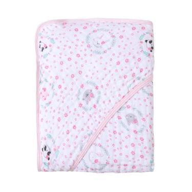 Imagem de Toalha Bebê com Forro Fralda Alta Absorção com Capuz - KARINHO, 1937-1