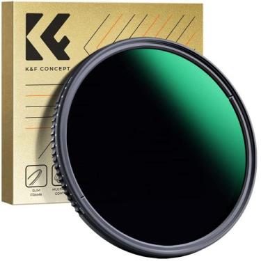 Imagem de Filtro ND K&F Concept Variable ND3-ND1000 82mm para câmera