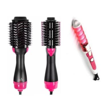 Imagem de Escova Alisa Seca Modela 3 Em1 One Step + Modelador De Cacho - One Pas