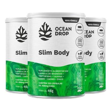 Imagem de Kit 3 Slim Body Ocean Drop Vegano 120 Cápsulas