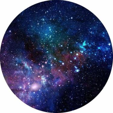 Imagem de Painel Redondo 3D Sublimado Astronauta E Galáxia Frd-1114