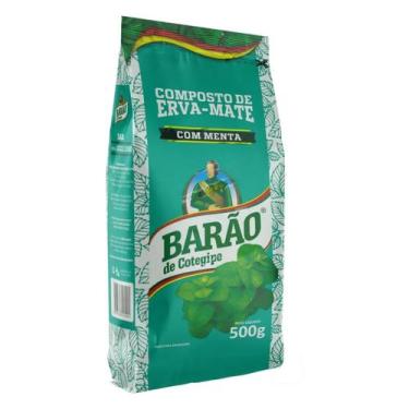 Imagem de Erva Mate Chimarrão BARÃO MENTA COMPOSTA 500g - Barão de Cotegipe