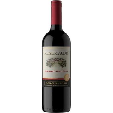 Imagem de Vinho Tinto Cabernet Sauvignon Reservado Concha y Toro 750ml, Meio Sec