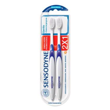 Imagem de Escova Dental Sensodyne Gentle Cores Sortidas Extra Macia 2 Unidades